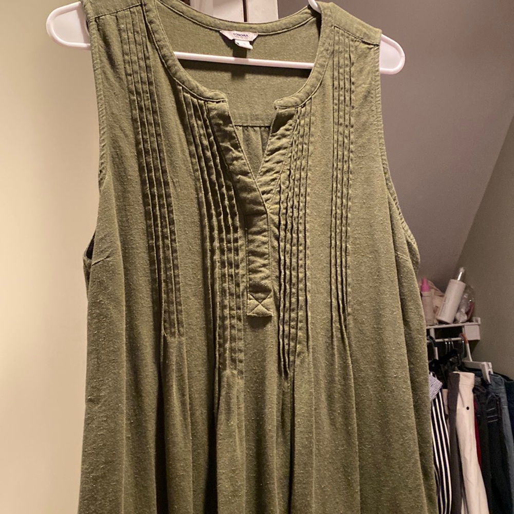 Sonoma Olive Green Sundress